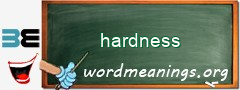 WordMeaning blackboard for hardness